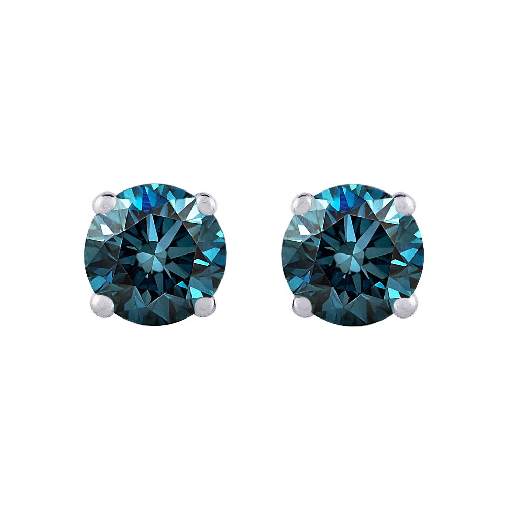Amazon.com: 1/4 ct. Blue - I1 Round Brilliant Cut Diamond